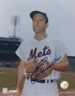 AUTOGRAPHED JIMMY PIERSALL 8X10 New York Mets
