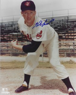 AUTOGRAPHED HERB SCORE 8x10 Cleveland Indians Photo