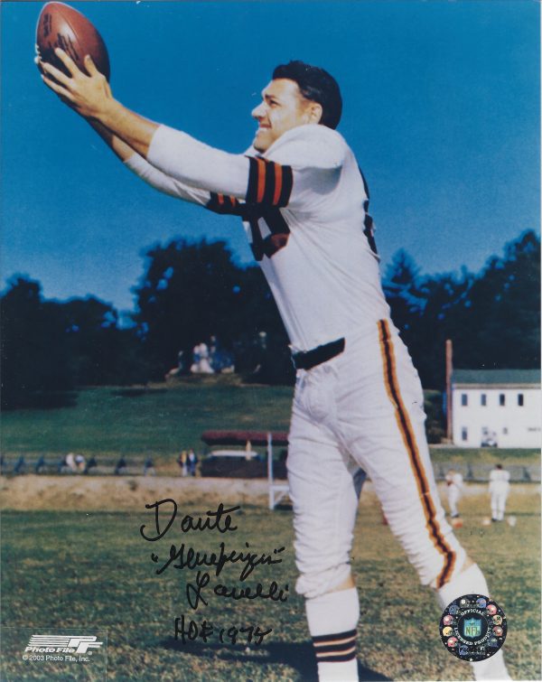 AUTOGRAPHED DANTE LAVELLI HOF 8x10 Cleveland Browns Photo