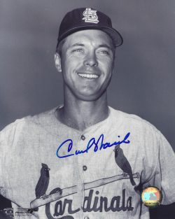 AUTOGRAPHED CARL WARWICK 8X10 St. Louis Cardinals Photo