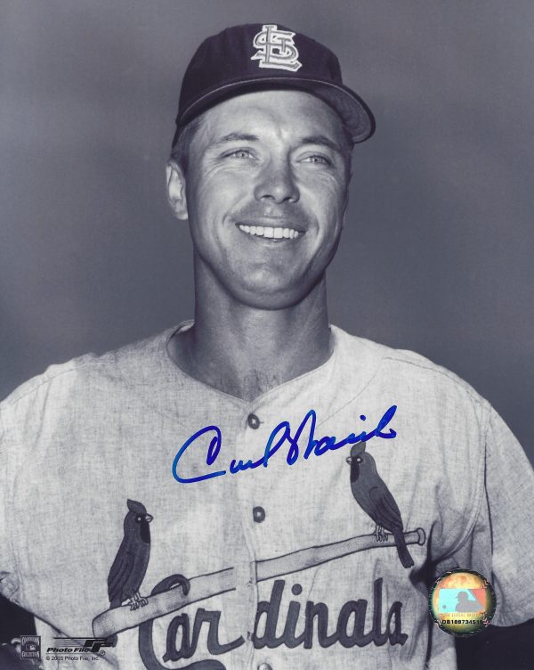 AUTOGRAPHED CARL WARWICK 8X10 St. Louis Cardinals Photo