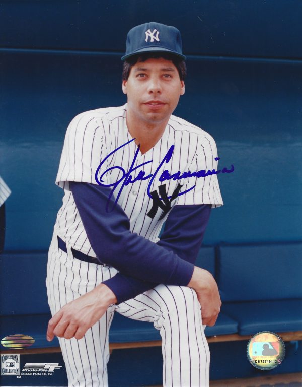 AUTOGRAPHED JOHN CANDELARIA 8x10 New York Yankees Photo
