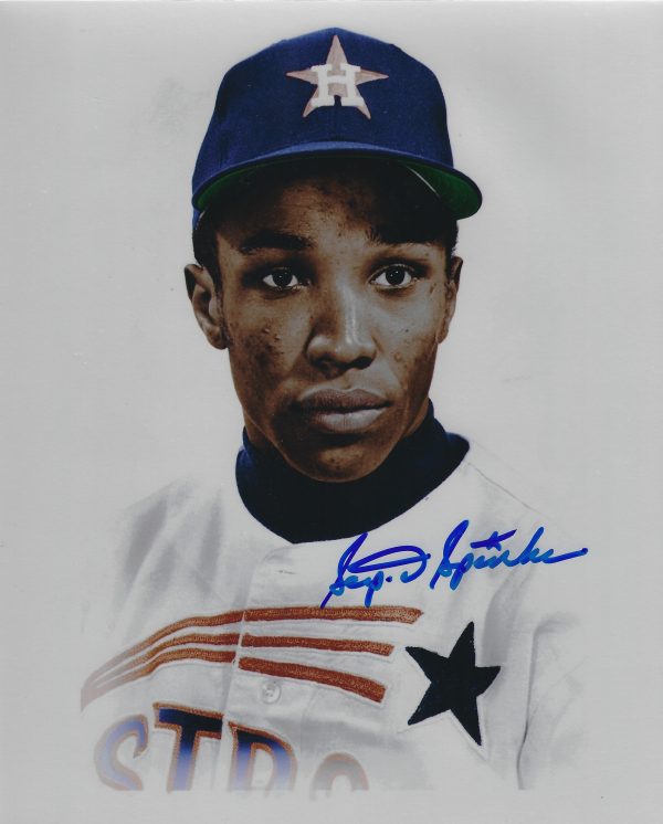 AUTOGRAPHED SCIPIO SPINKS 8X10 Houston Astros Photo