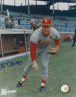 AUTOGRAPHED  TONY CLONINGER 8x10 St. Louis Cardinals Photo