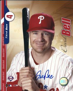 AUTOGRAPHED  DAVID BELL 8x10 Philadelphia Phillies Photo