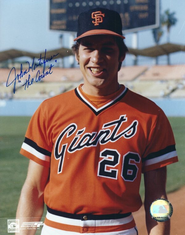 AUTOGRAPHED JOHN MONTEFUSCO 8x10 San Francisco Giants Photo