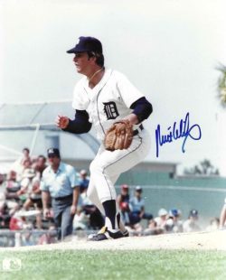 AUTOGRAPHED MILT WILCOX 8x10 Detroit Tigers Photo