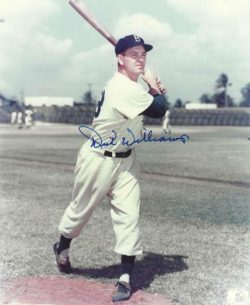 AUTOGRAPHED DICK WILLIAMS 8X10 Brooklyn Dodgers Photo