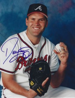 AUTOGRAPHED DENNY NEAGLE 8x10 Atlanta Braves Photo