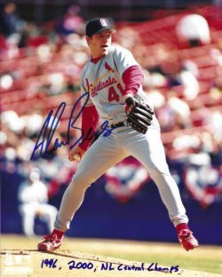 AUTOGRAPHED ALAN BENES 8x10 St. Louis Cardinals Photo