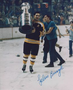 AUTOGRAPHED JOHN BUCYK 8x10 Boston Bruins Photo