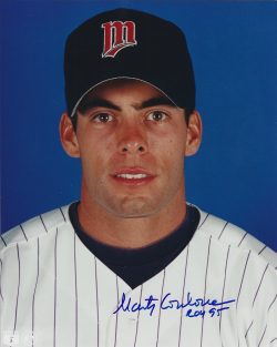 AUTOGRAPHED MARTY CORDOVA 8x10 Minnesota Twins Photo