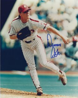 AUTOGRAPHED Dennis Cook 8X10 Philadelphia Phillies Photo