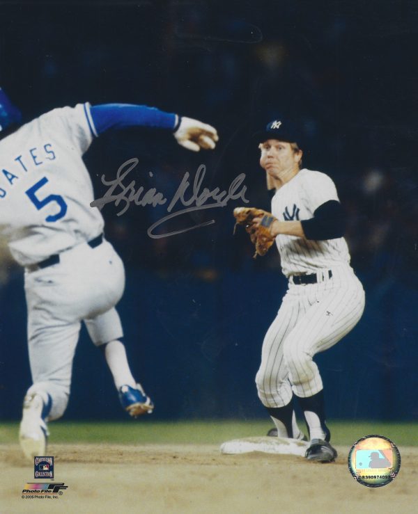 AUTOGRAPHED BRIAN DOYLE 8X10 New York Yankees Photo