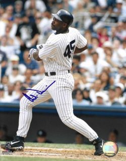 AUTOGRAPHED CHILI DAVIS 8x10 New York Yankees Photo