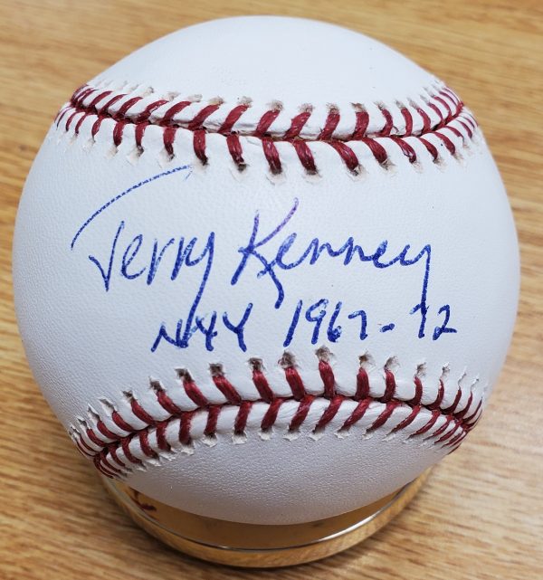 Autographed JERRY KENNEY Official Major League Baseball
