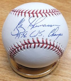 Autographed GARY THOMASSON "1978 WS Champs" Official Major League Baseball