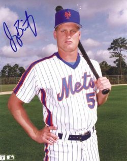 AUTOGRAPHED JER0MY BURNITZ 8X10 New York Mets photo