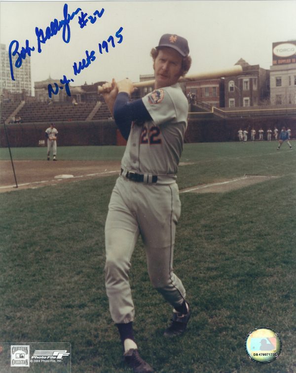 AUTOGRAPHED BOB GALLAGHER 8x10 New York Mets photo