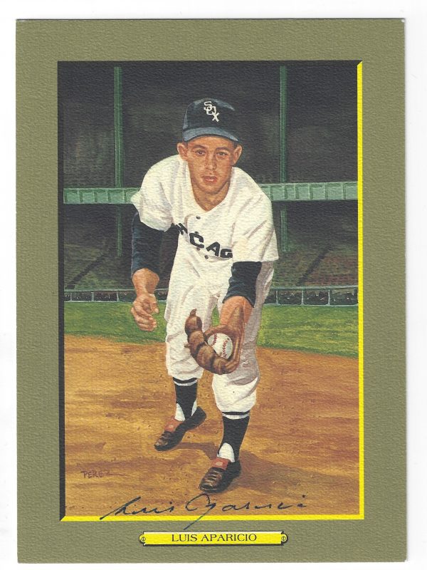 Autographed Perez-Steele GREAT MOMENTS Card LUIS APARICIO