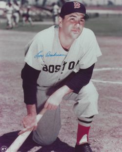 Autographed LOU BOUDREAU 8x10 Boston Red Sox Photo