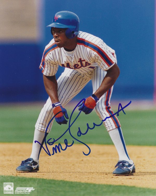 AUTOGRAPHED VINCE COLEMAN 8X10 New York Mets photo