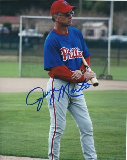 AUTOGRAPHED JERRY MARTIN 8x10 Philadelphia Phillies Photo