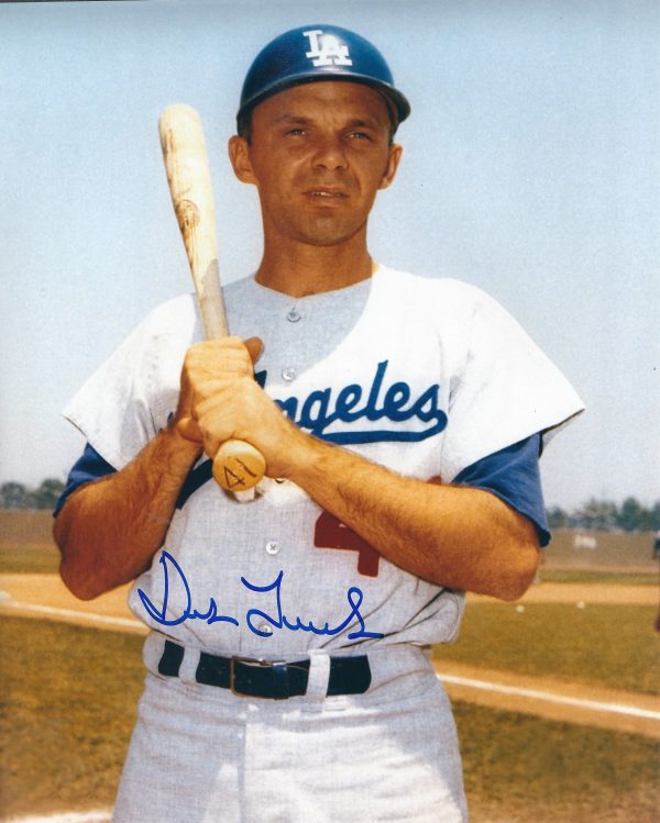 AUTOGRAPHED DICK TRACEWSKI 8X10 Los Angeles Dodgers Photo