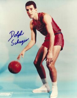 Autographed DOLPH SCHAYES 8x10 Syracuse Nats Photo