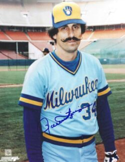 Autographed ROLLIE FINGERS 8x10 Milwaukee Brewers photo
