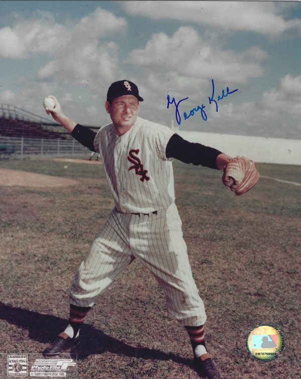 Autographed GEORGE KELL 8x10 Chicago White Sox Photo
