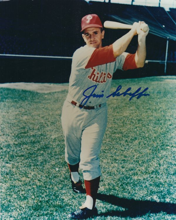 AUTOGRAPHED 8x10 JIM SCHAFFER Philadelphia Phillies Photo