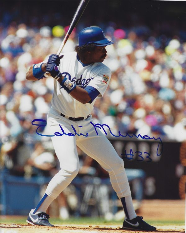 Autographed EDDIE MURRAY 8x10 Los Angeles Dodgers  Photo