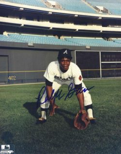 AUTOGRAPHED RALPH GARR 8x10 Atlanta Braves Photo