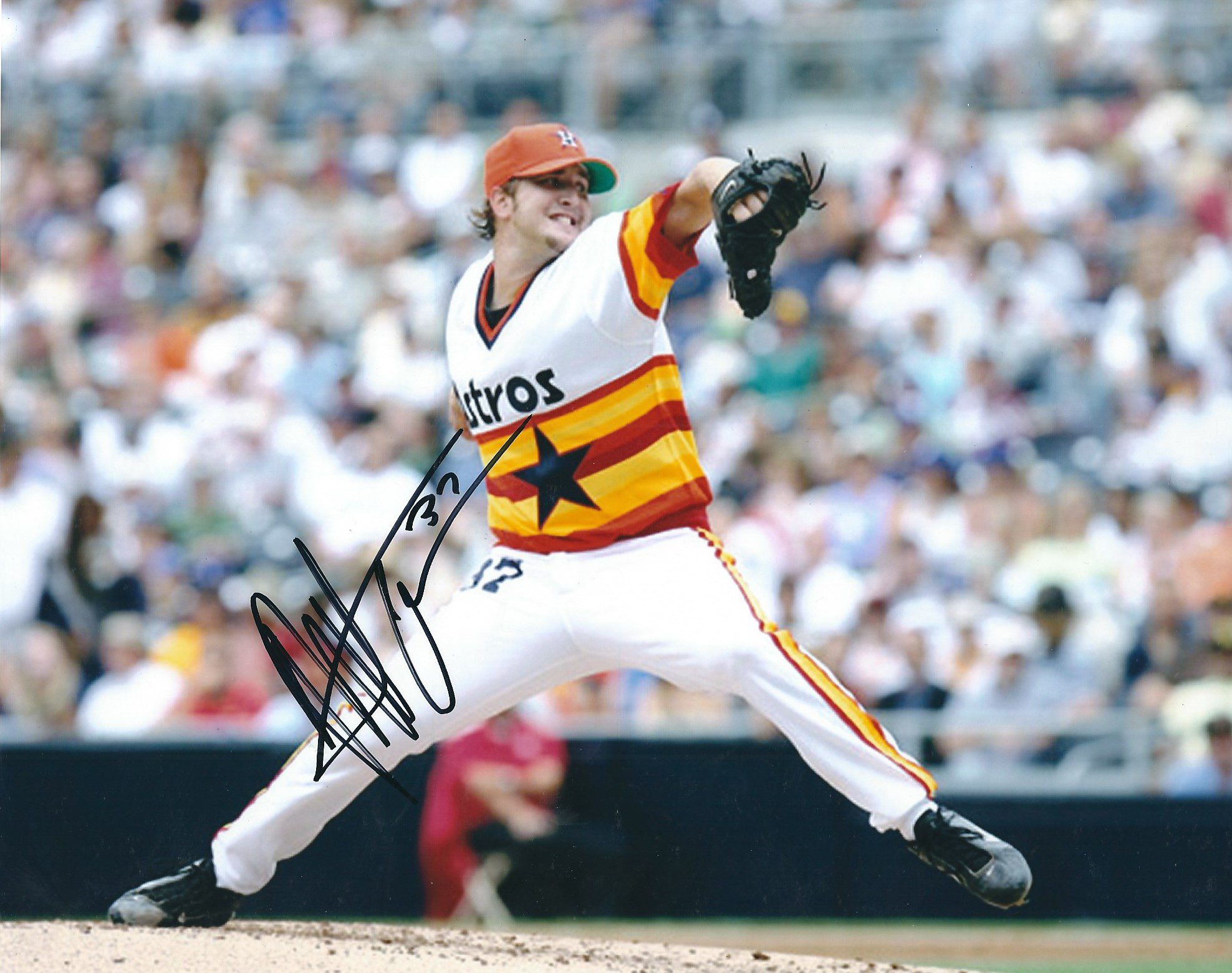 AUTOGRAPHED MATT ALBERS 8x10 Houston Astros Photo - Main Line