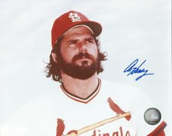 AUTOGRAPHED AL HRABOSKY 8x10 St. Louis Cardinals Photo