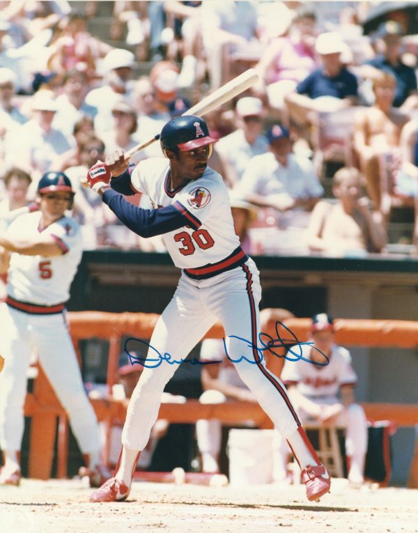 AUTOGRAPHED DEVON WHITE 8X10 California Angels Photo