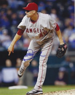 AUTOGRAPHED CHRIS BOOTCHECK 8x10 California Angels Photo