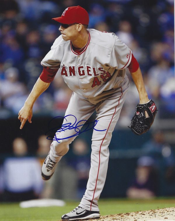 AUTOGRAPHED CHRIS BOOTCHECK 8x10 California Angels Photo