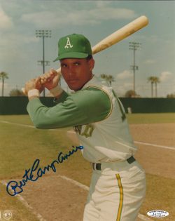 AUTOGRAPHED BERT CAMPANERIS 8X10 Oakland A's Photo
