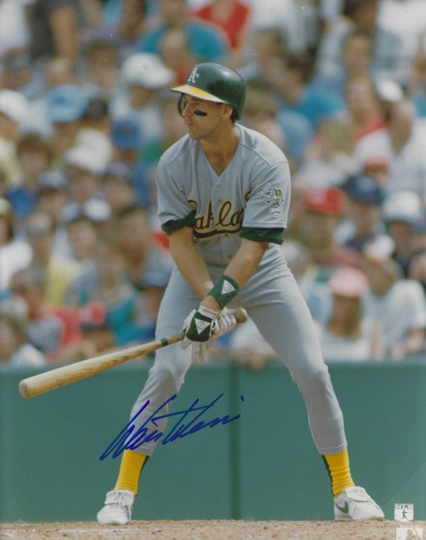 AUTOGRAPHED  WALT WEISS 8X10 Oakland A's Photo