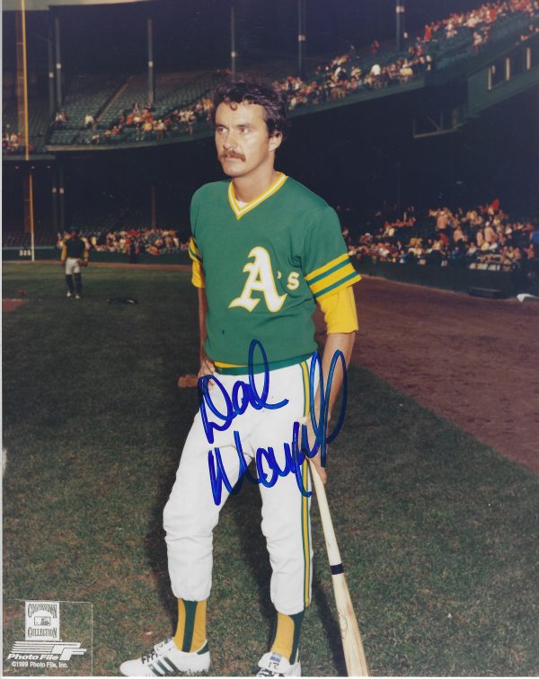 AUTOGRAPHED DAL MAXVILL 8x10 Oakland A's Photo