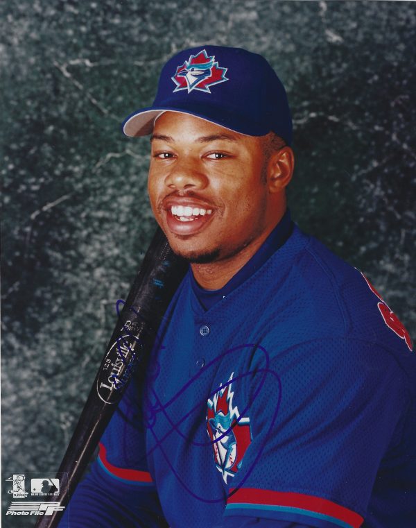 Autographed SHANNON STEWART 8x10 Toronto Blue Jays Photo