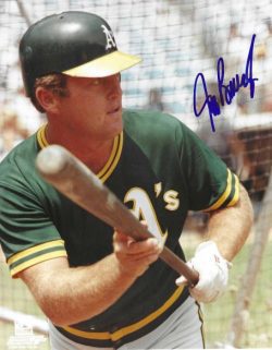 AUTOGRAPHED JEFF BURROUGHS 8x10 Oakland A's Photo