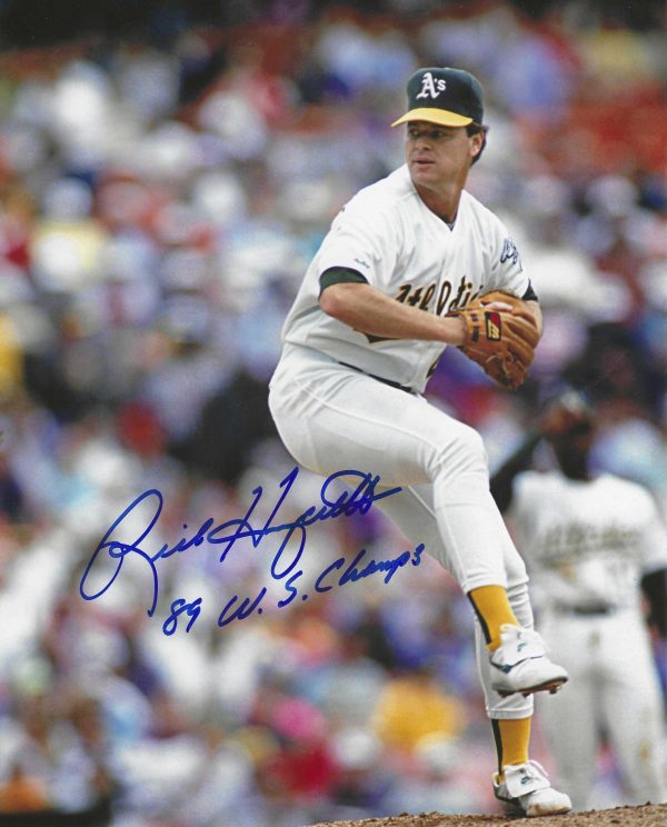 AUTOGRAPHED RICK HONEYCUTT 8x10 Oakland A's Photo
