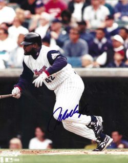 AUTOGRAPHED MO VAUGHN 8X10 California Angels Photo