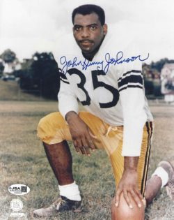 Autographed JOHN HENRY JOHNSON 8x10 Pittsburgh Steelers photo JSA
