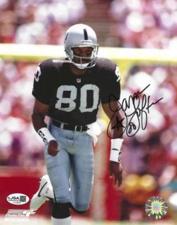Autographed JAMES LOFTON 8X10 Oakland Raiders photo JSA