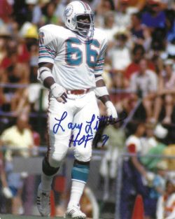 Autographed LARRY LITTLE 8x10 Miami Dolphins photo