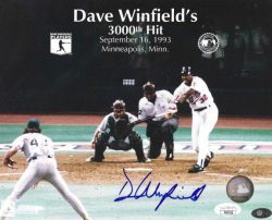 Autographed  DAVE WINFIELD 8X10 Minnesota Twins Photo JSA